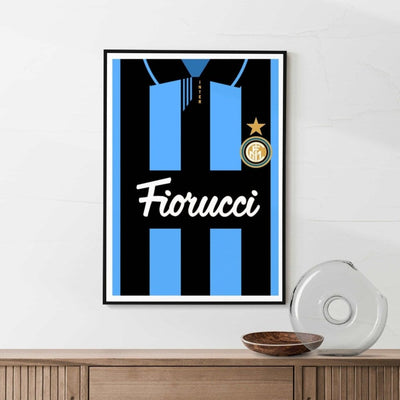 Framed Inter Milan Football poster