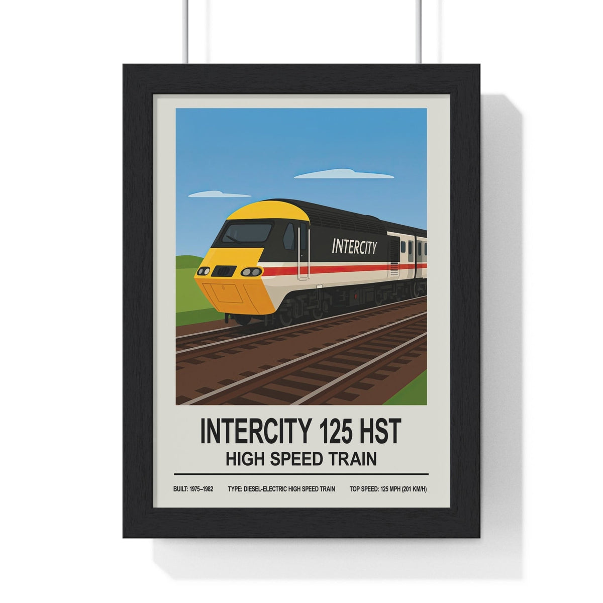 InterCity 125 HST Poster | High Speed Train Wall Art