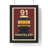 InterCity 225 Class 91 Train Poster – Iconic British Railway Wall Art - Poster Kingz - A5 (unframed) 5.8 × 8.3 in - 