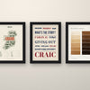 Irish Sayings Set of 3 Prints framed side by side on a wall