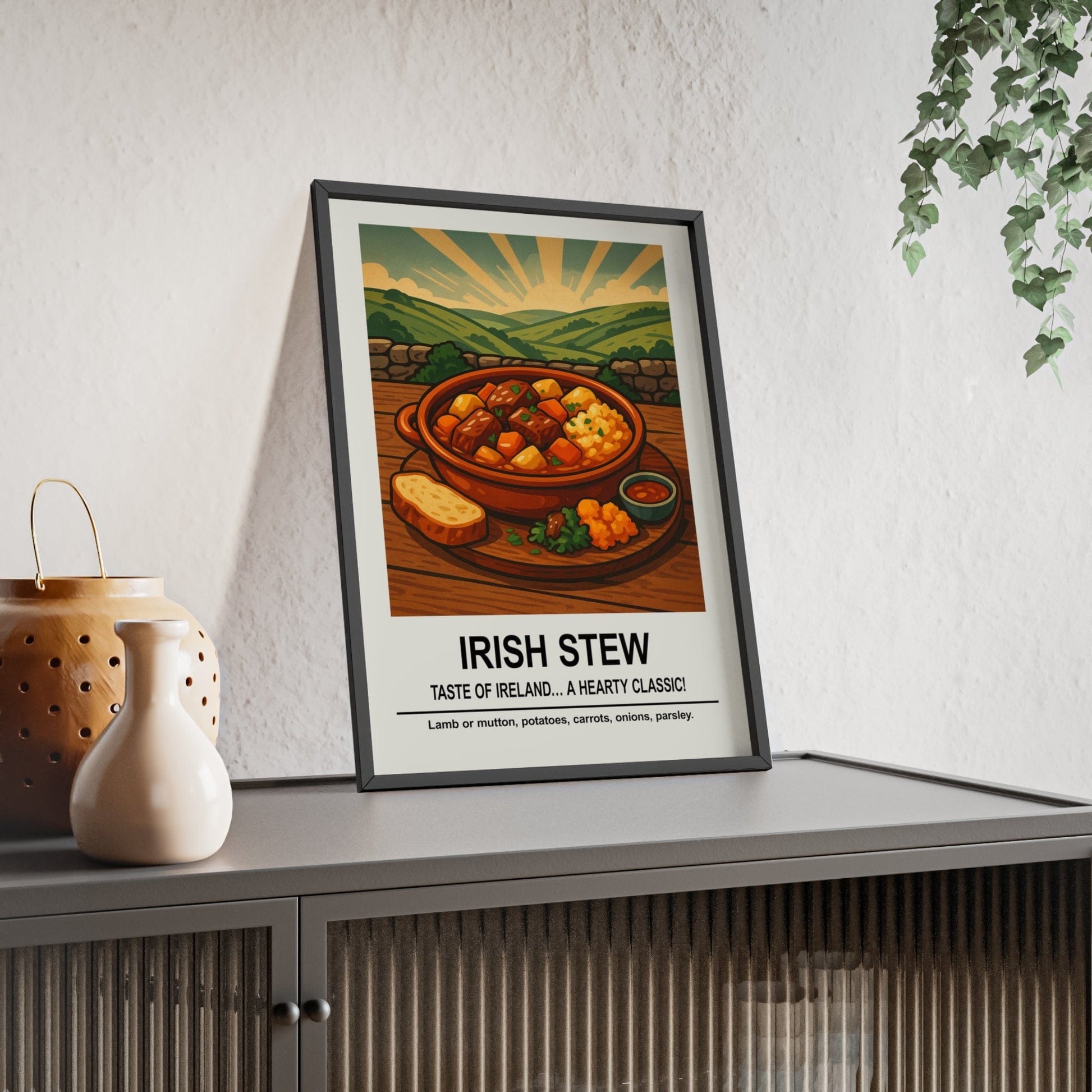 Framed Irish Stew Traditional Irish Kitchen print