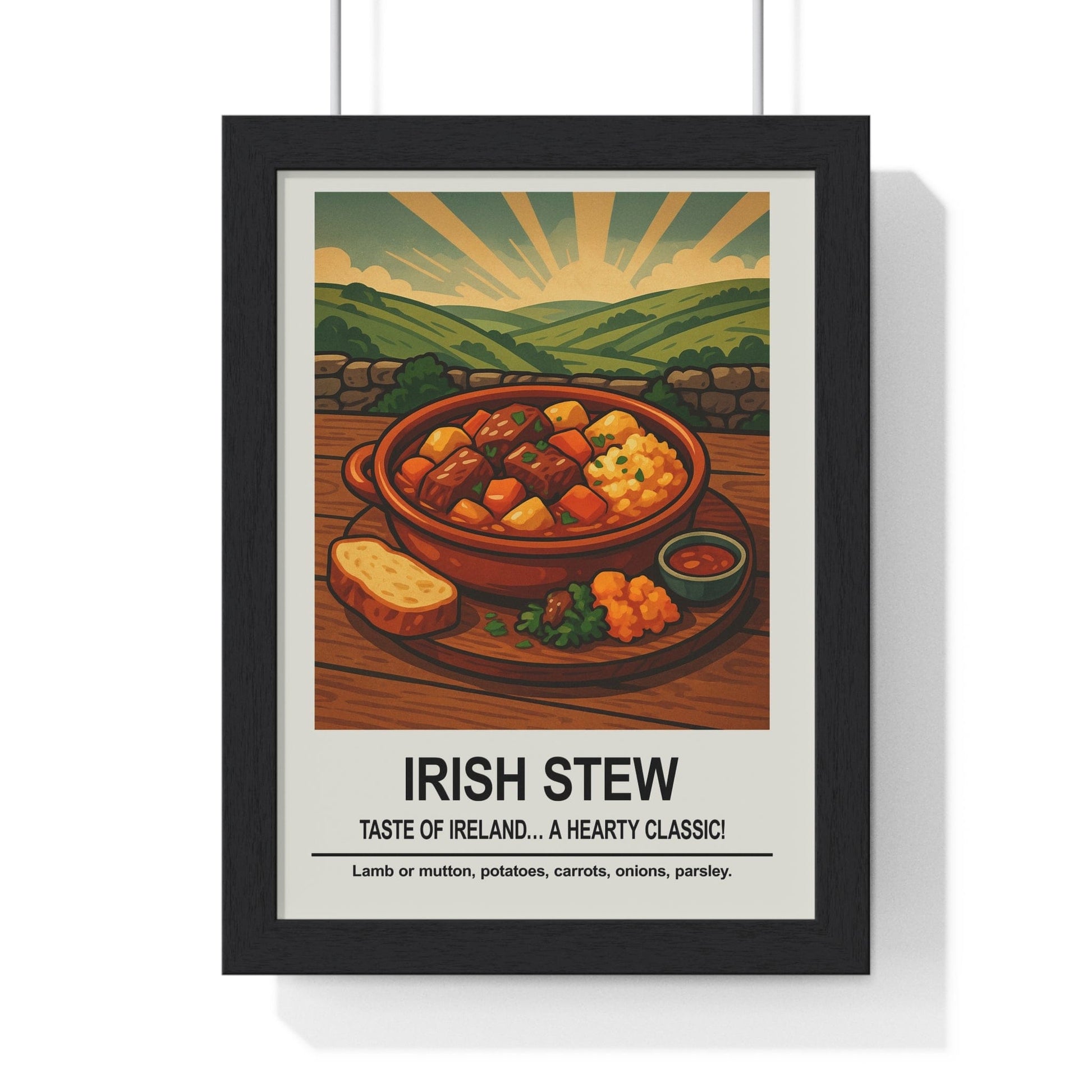 Framed Irish Stew Traditional Irish Kitchen print