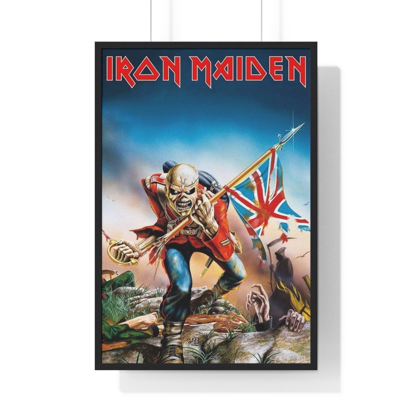 Framed Iron Maiden The Trooper Eddie Artwork maxi poster