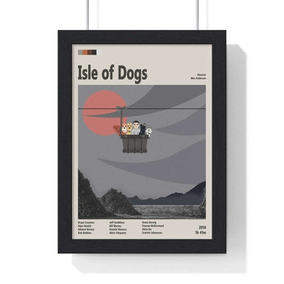 Framed Isle of Dogs movie poster