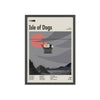 Framed Isle of Dogs movie poster close-up