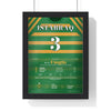 Istabraq Champion Hurdle 2000 Horse Racing Poster - Third in a Row Silks Print framed in a black frame, ready to hang