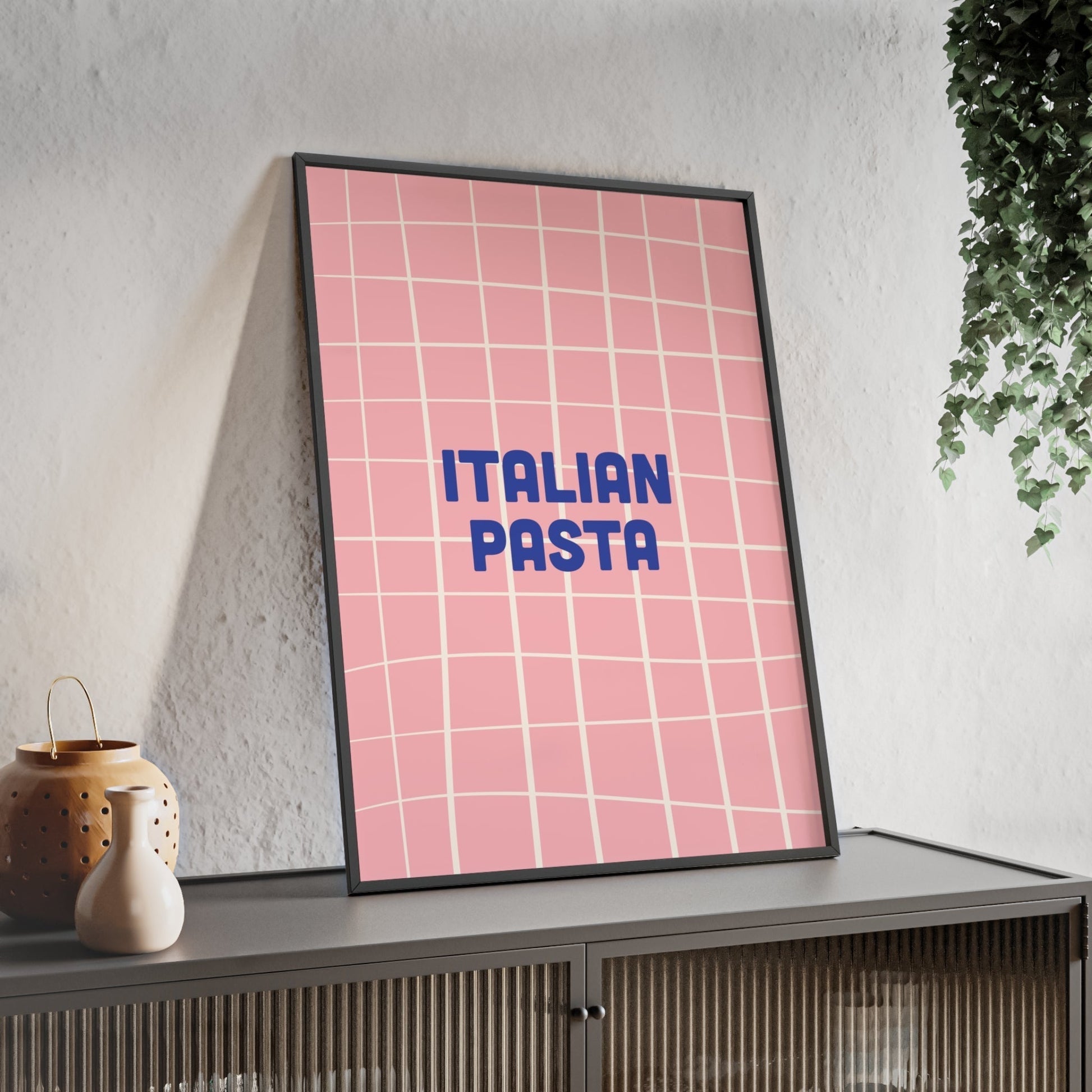 Framed Italian Pasta Kitchen Print - Food print