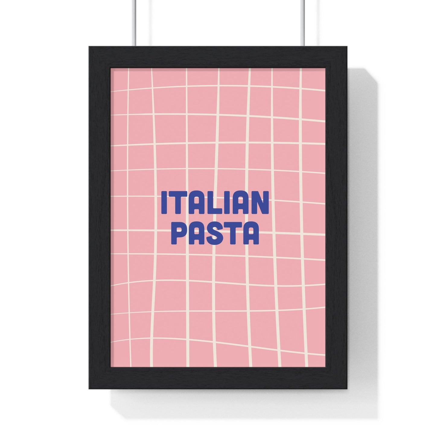 Framed Italian Pasta Kitchen Print - Modern Food print