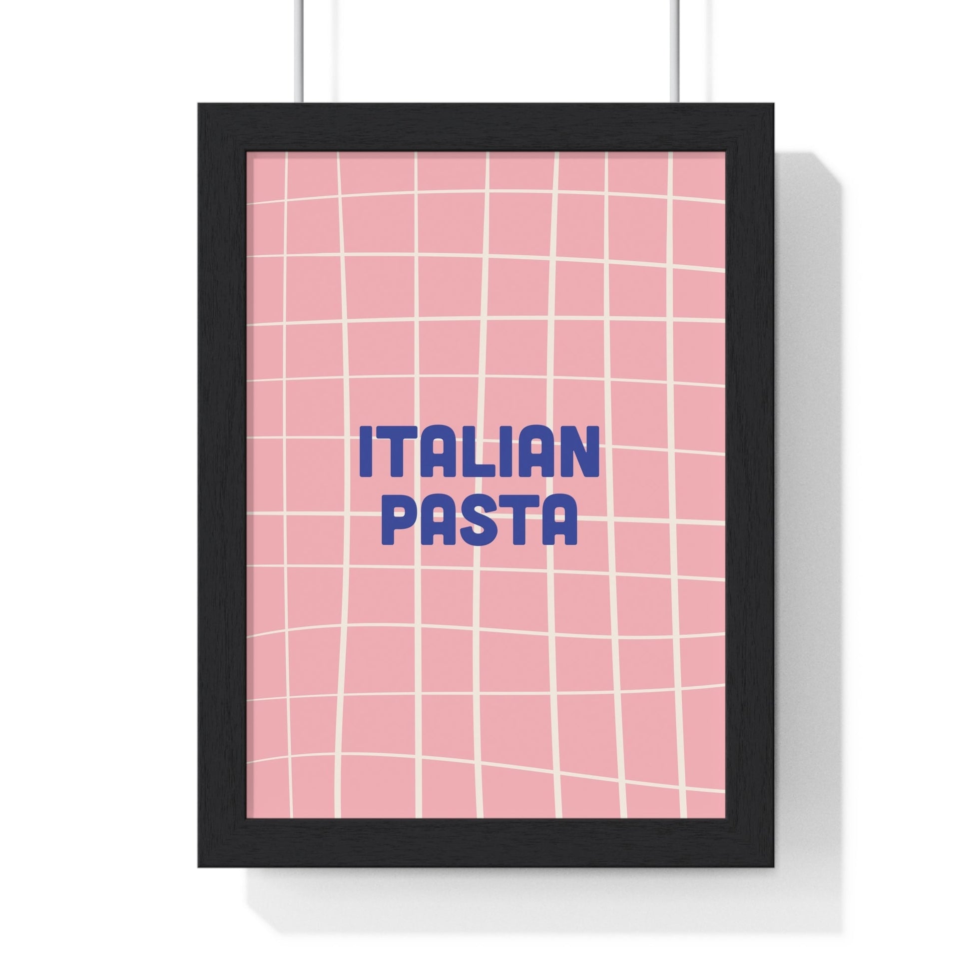 Framed Italian Pasta Kitchen Print - Modern Food print