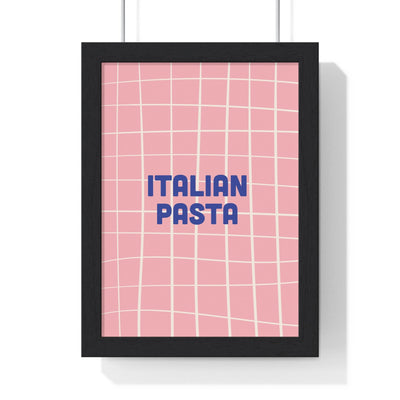 Framed Italian Pasta Kitchen Print - Modern Food print