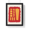 Framed Italian Pasta Shapes - Kitchen print
