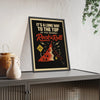 Framed It's a Long Way to the Top Lyric Print poster