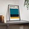 Framed Jacksonville Jaguars colour swatch print