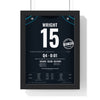 Jacksonville Jaguars London 2021 Poster - Matthew Wright 15 Tottenham Walk-Off Kick Jersey Print with the I WAS THERE stamp