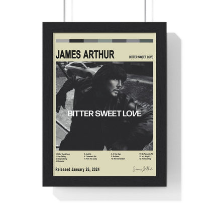 James Arthur - Bitter Sweet Love Album Cover Poster - Poster Kingz - A5 (unframed) - Vintage - 