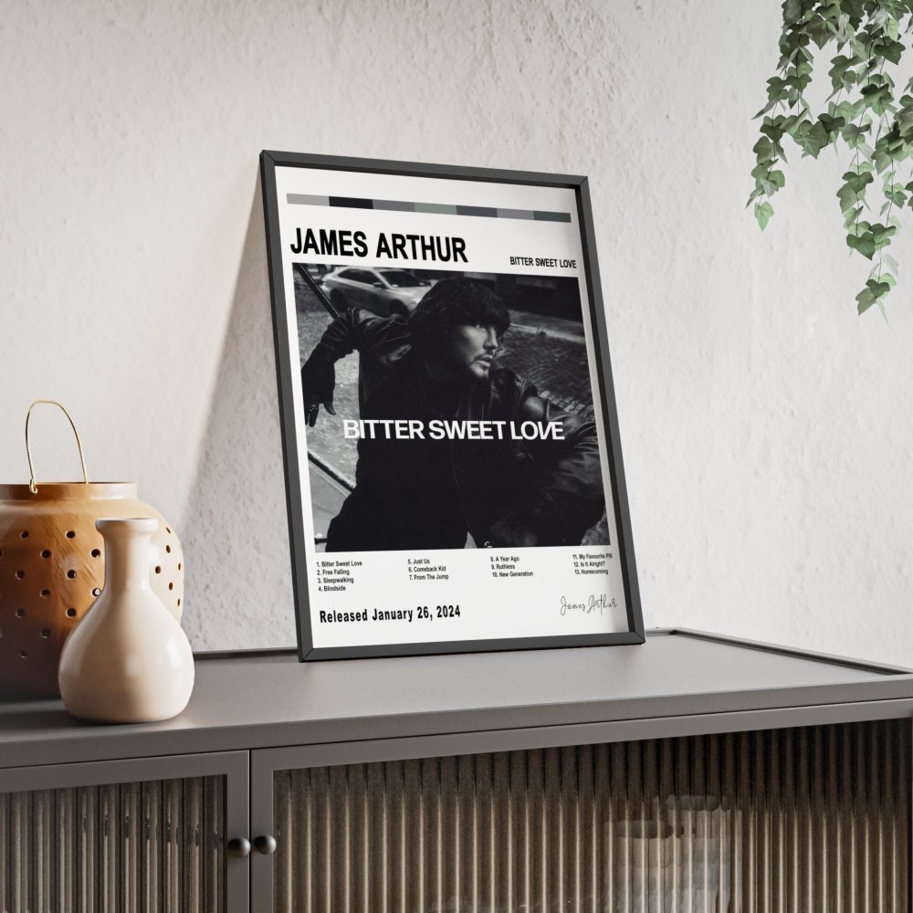 James Arthur - Bitter Sweet Love Album Cover Poster - Poster Kingz - A5 (unframed) - White - 