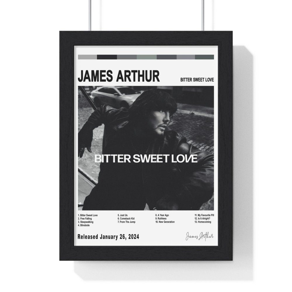 James Arthur - Bitter Sweet Love Album Cover Poster - Poster Kingz - A5 (unframed) - White - 