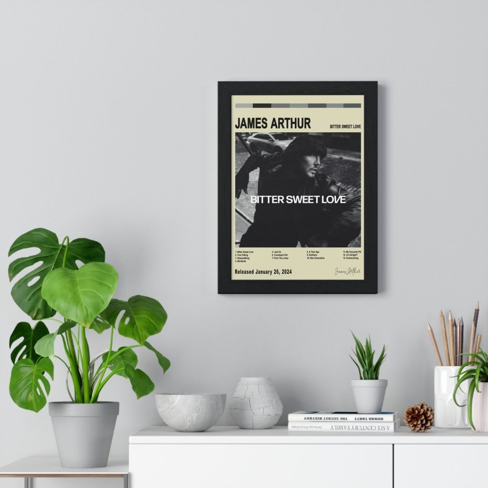 James Arthur - Bitter Sweet Love Album Cover Poster - Poster Kingz - A5 (unframed) - White - 