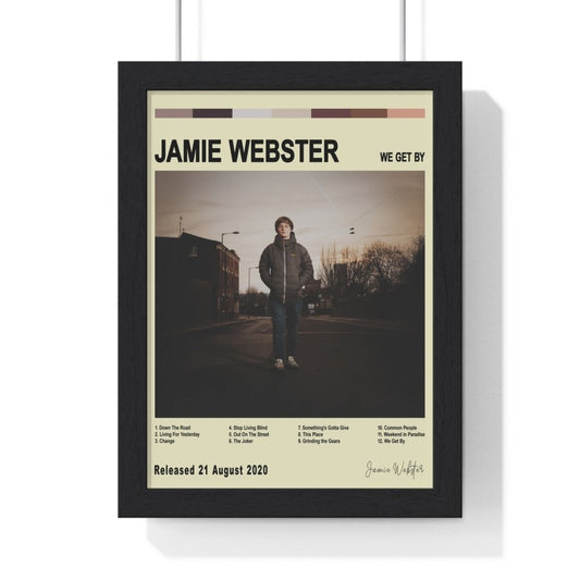 Jamie Webster - We Get By Album Cover Poster - Poster Kingz - A5 (unframed) - Vintage - 