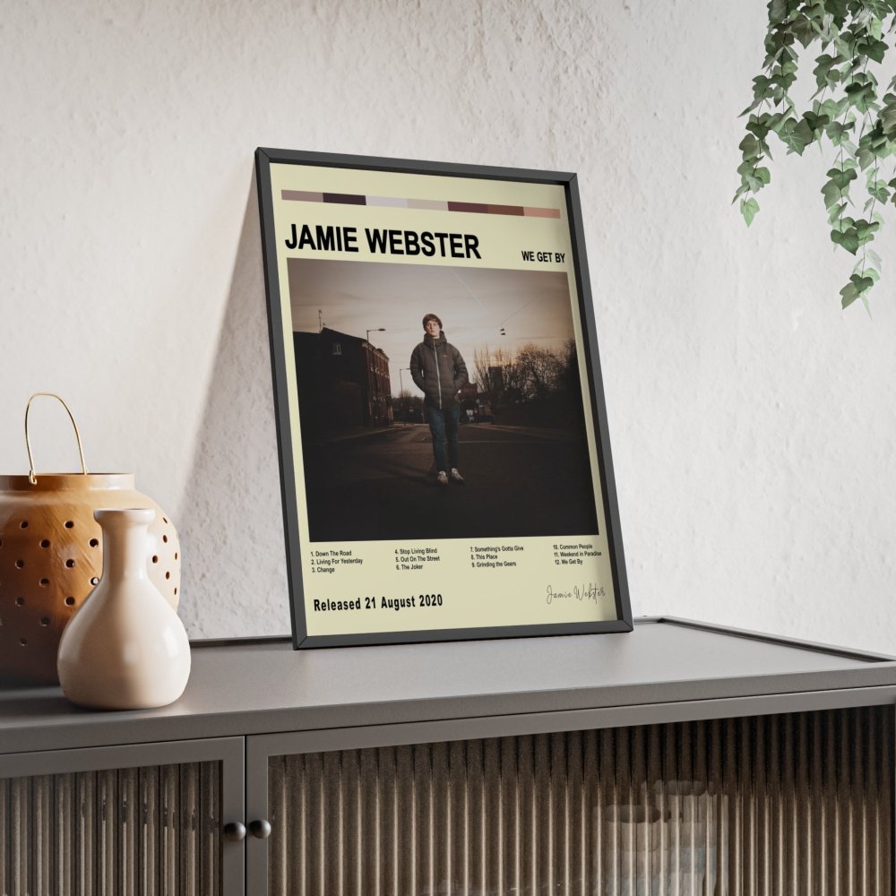 Jamie Webster - We Get By Album Cover Poster - Poster Kingz - A5 (unframed) - White - 