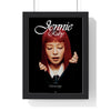 Jennie Ruby Maxi Poster framed in a black frame