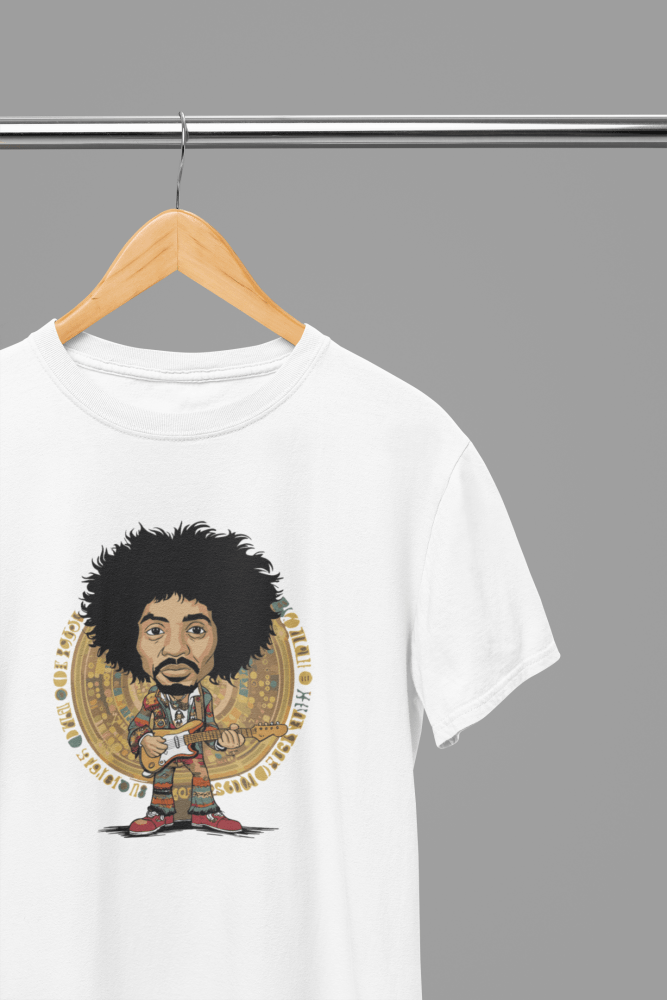 Jimi Hendrix T-Shirt/Sweatshirt - Poster Kingz - S - Design 1 T-Shirt - White