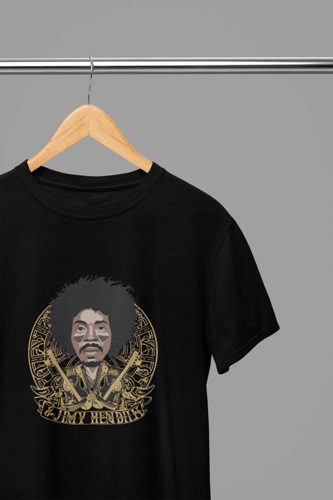 Jimi Hendrix T-Shirt/Sweatshirt - Poster Kingz - S - Design 3 T-Shirt - Black