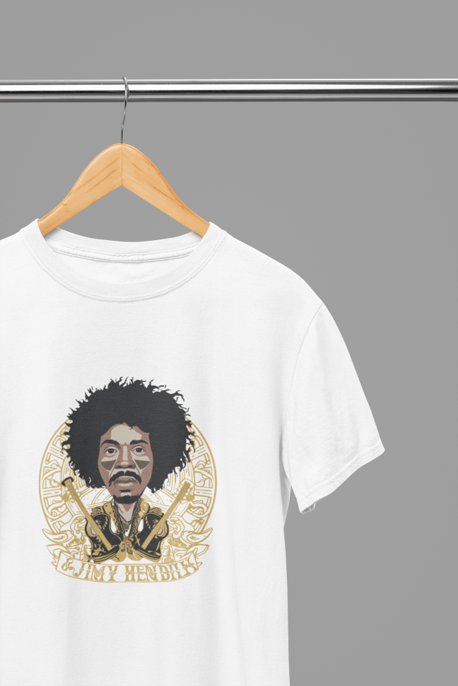 Jimi Hendrix T-Shirt/Sweatshirt - Poster Kingz - S - Design 3 T-Shirt - White