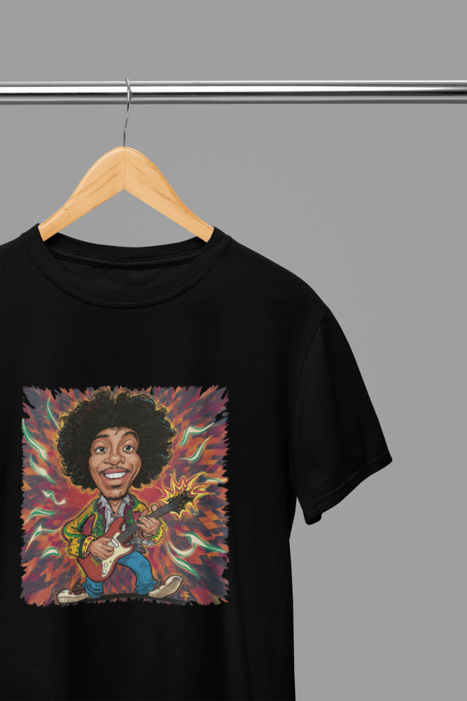 Jimi Hendrix T-Shirt/Sweatshirt - Poster Kingz - S - Design 4 T-Shirt - Black