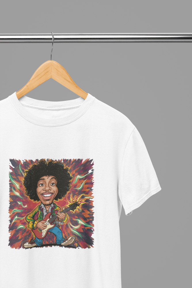 Jimi Hendrix T-Shirt/Sweatshirt - Poster Kingz - S - Design 4 T-Shirt - White