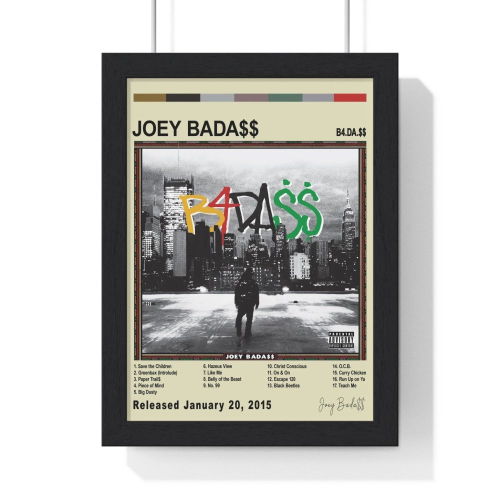 Joey Bada$$ - Album Cover Poster - Poster Kingz - A5 (unframed) - B4.DA.$$ - Vintage