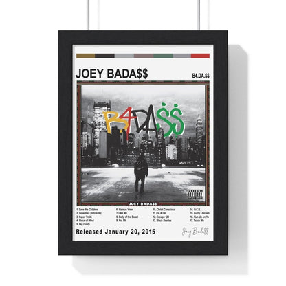 Joey Bada$$ - Album Cover Poster - Poster Kingz - A5 (unframed) - B4.DA.$$ - White