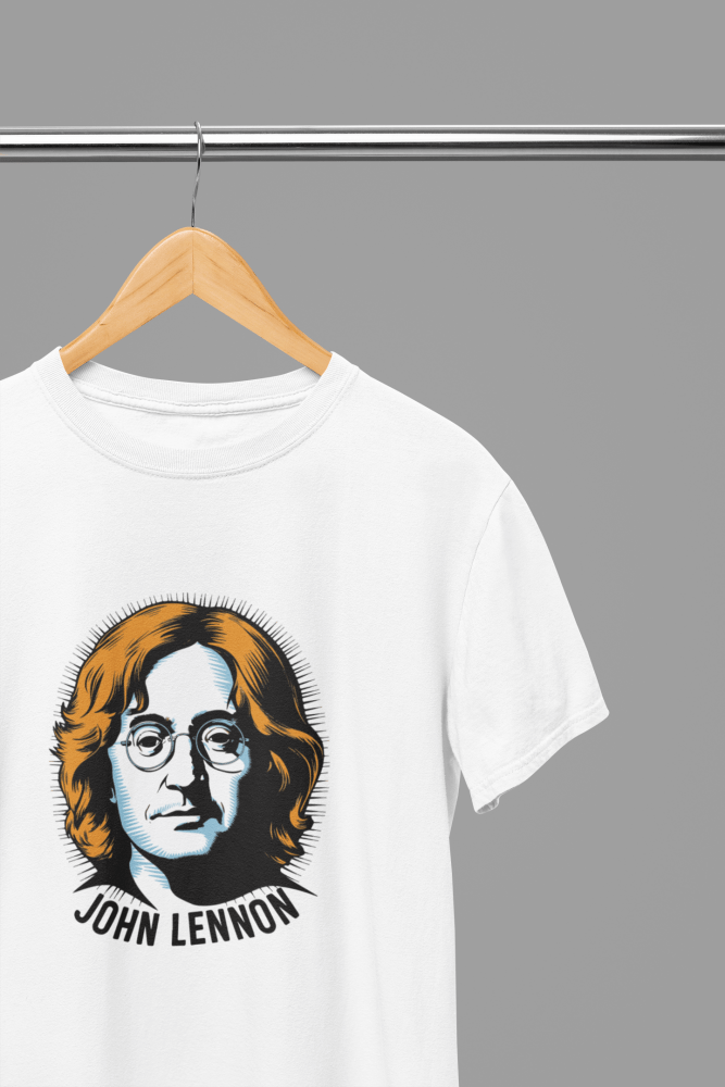 John Lennon Portrait T-Shirt/Sweatshirt - Poster Kingz - S - T-Shirt - White