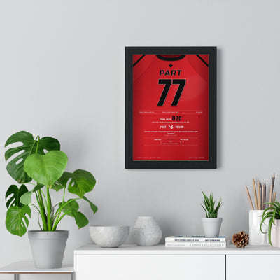 John Part World Darts Final 2003 Darts Poster - 7-6 v Phil Taylor Shirt Print framed on a living room wall