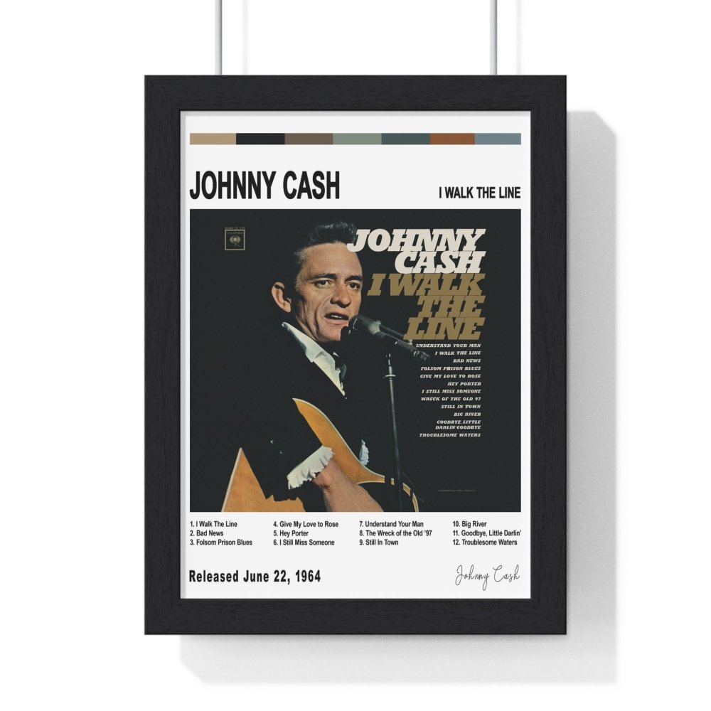 Johnny Cash - I Walk the Line Album Poster - Poster Kingz