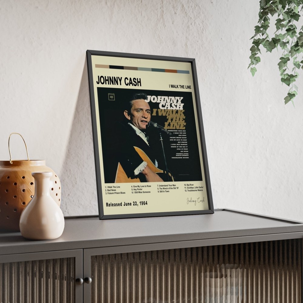 Johnny Cash - I Walk the Line Album Poster - Poster Kingz