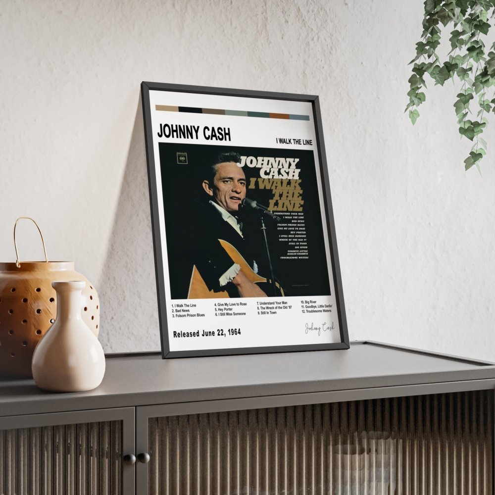 Johnny Cash - I Walk the Line Album Poster - Poster Kingz