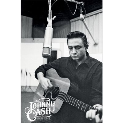 Framed Johnny Cash Man in Black Studio Photo maxi poster