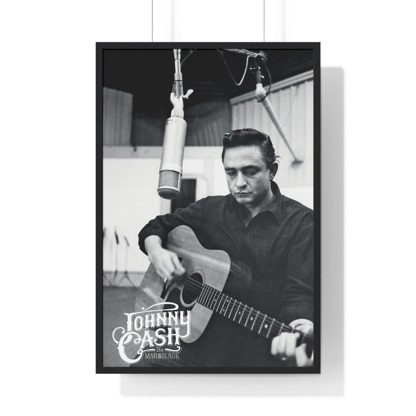 Framed Johnny Cash Man in Black Studio Photo maxi poster