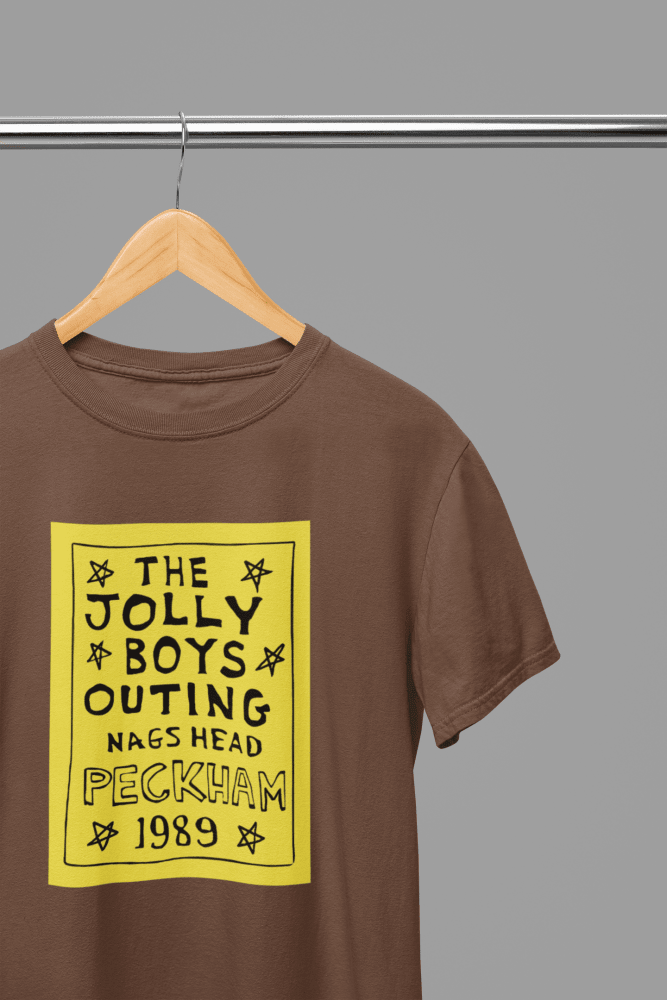 White t-shirt with Jolly Boys Outing or Sweatshirt - Peckham 1989 Nags Head Tribute