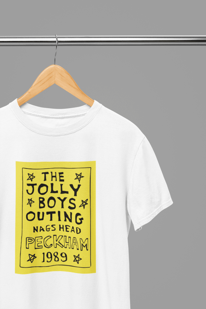 Black t-shirt with Jolly Boys Outing or Sweatshirt - Peckham 1989 Nags Head Tribute