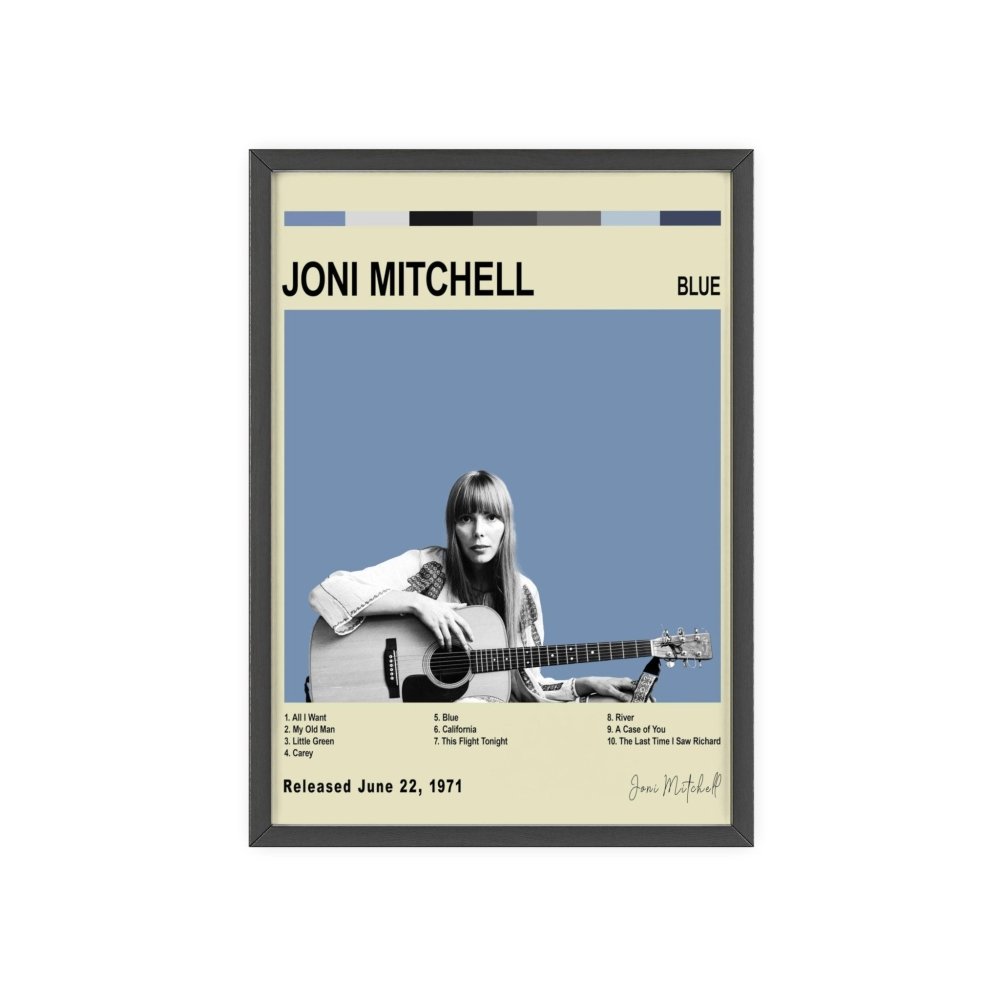 JONI MITCHELL - Blue - Album Cover Poster - Poster Kingz