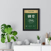 Taylor v Ramirez 2021 Boxing Poster framed on a living room wall