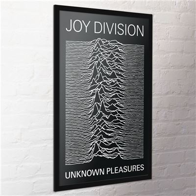Framed Joy Division Unknown Pleasures Album Artwork maxi poster