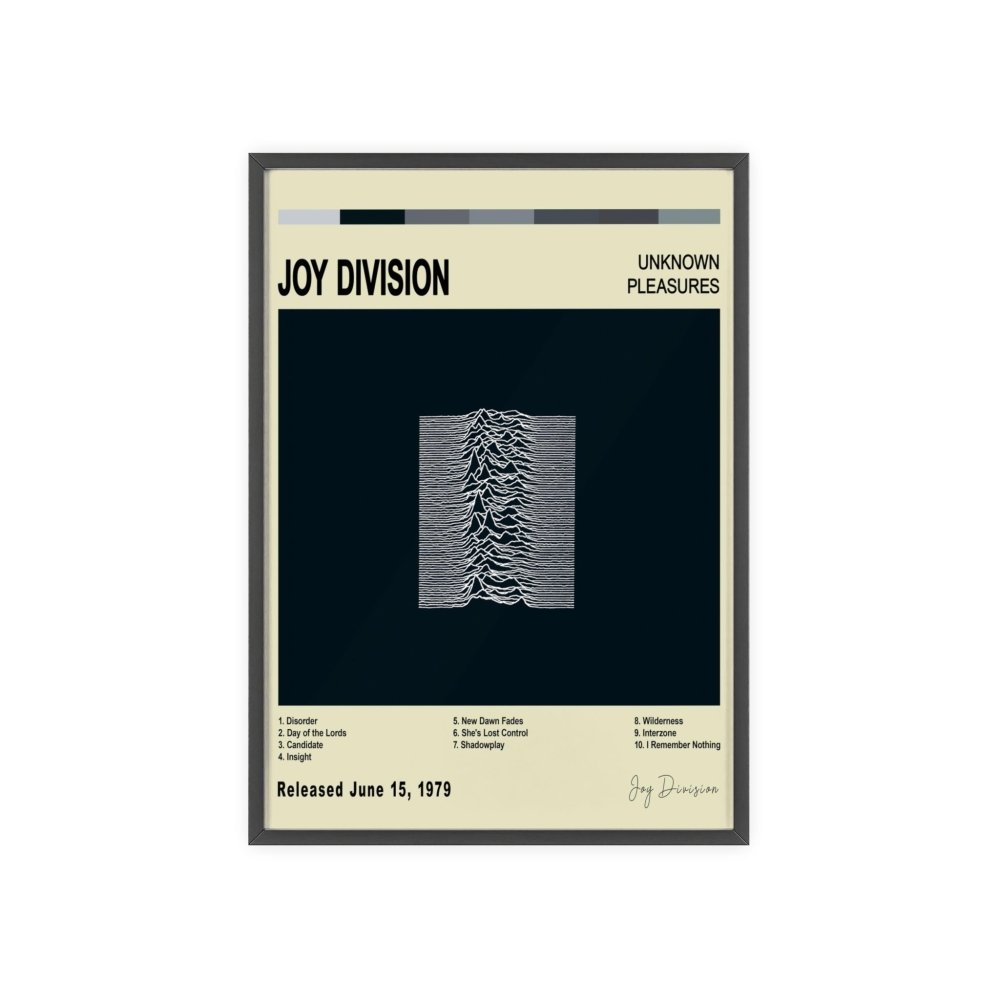 Joy Division - Unknown Pleasures Album Cover Poster - Poster Kingz