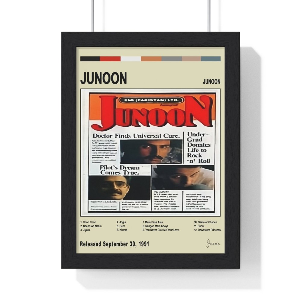 Junoon Album Cover Poster - Poster Kingz - A5 (unframed) - Vintage - 