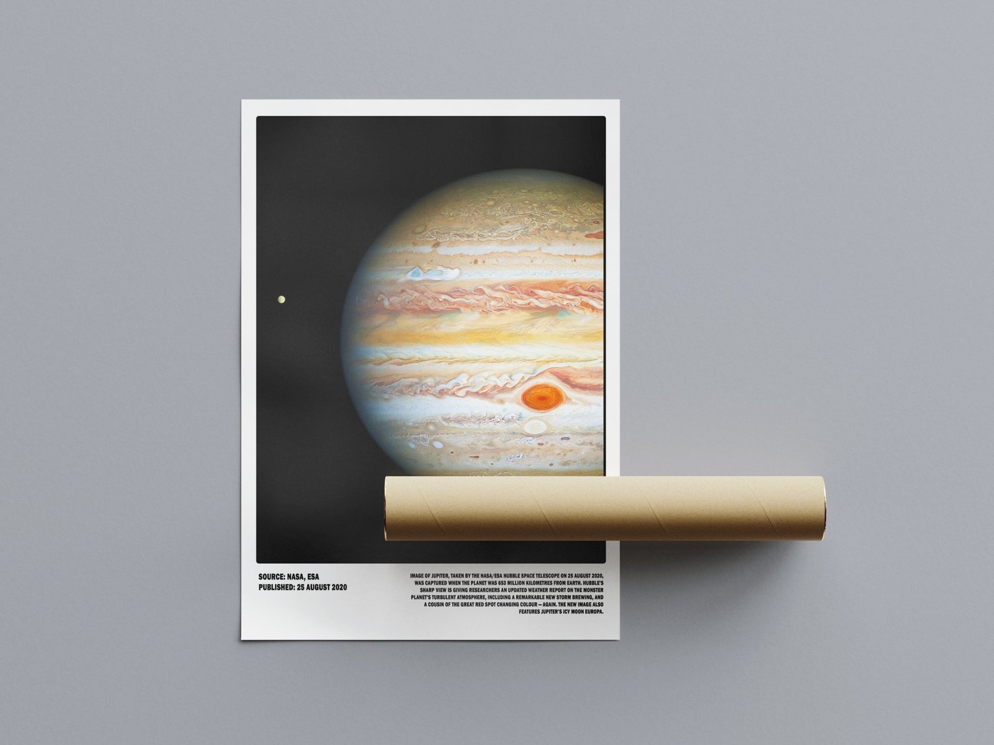 Framed Jupiter poster