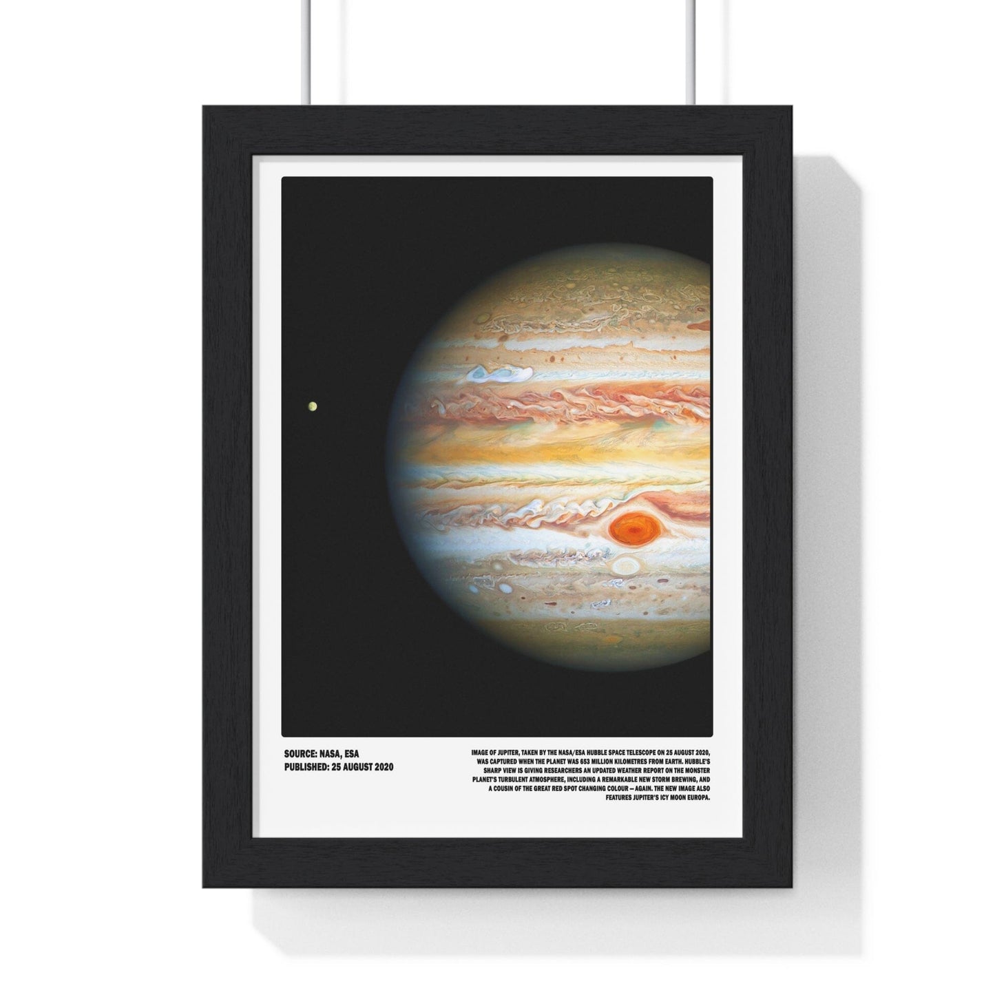 Framed Jupiter poster