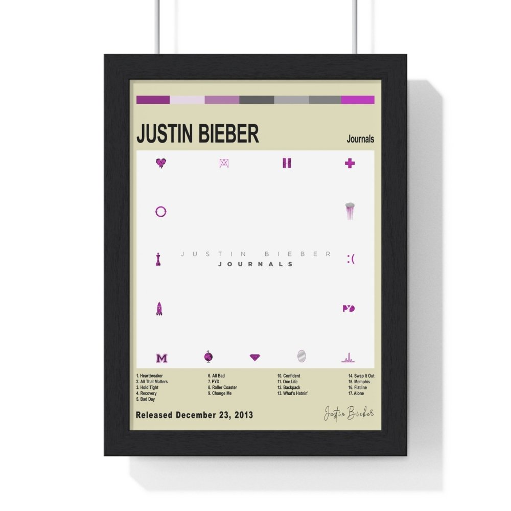 Justin Bieber - Journals Album Poster - Poster Kingz