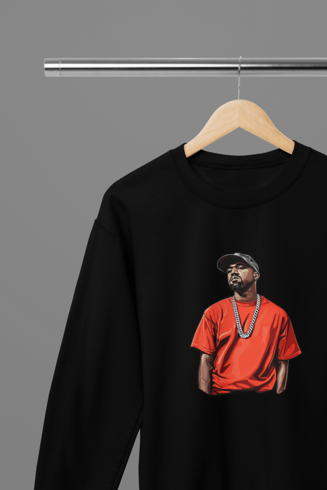 Kanye West T-Shirt/Sweatshirt - Poster Kingz - S - Design 1 Sweatshirt - Black